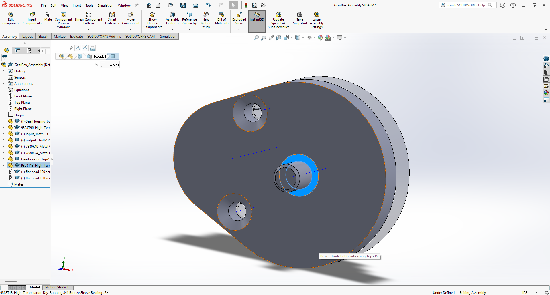 Output Journal Bearing Assembly